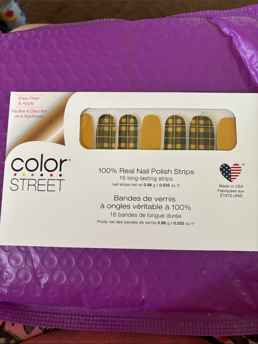 Color Street “Breaking Plaid” Nail Strips by Color Street -